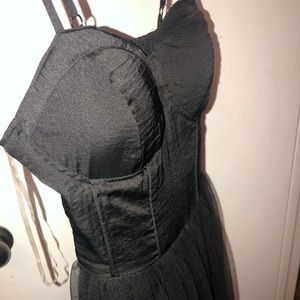A all black cocktail dress